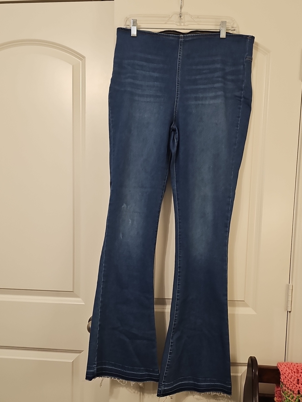 INC Denim Pull-On Flare Jeans in Medium Blue